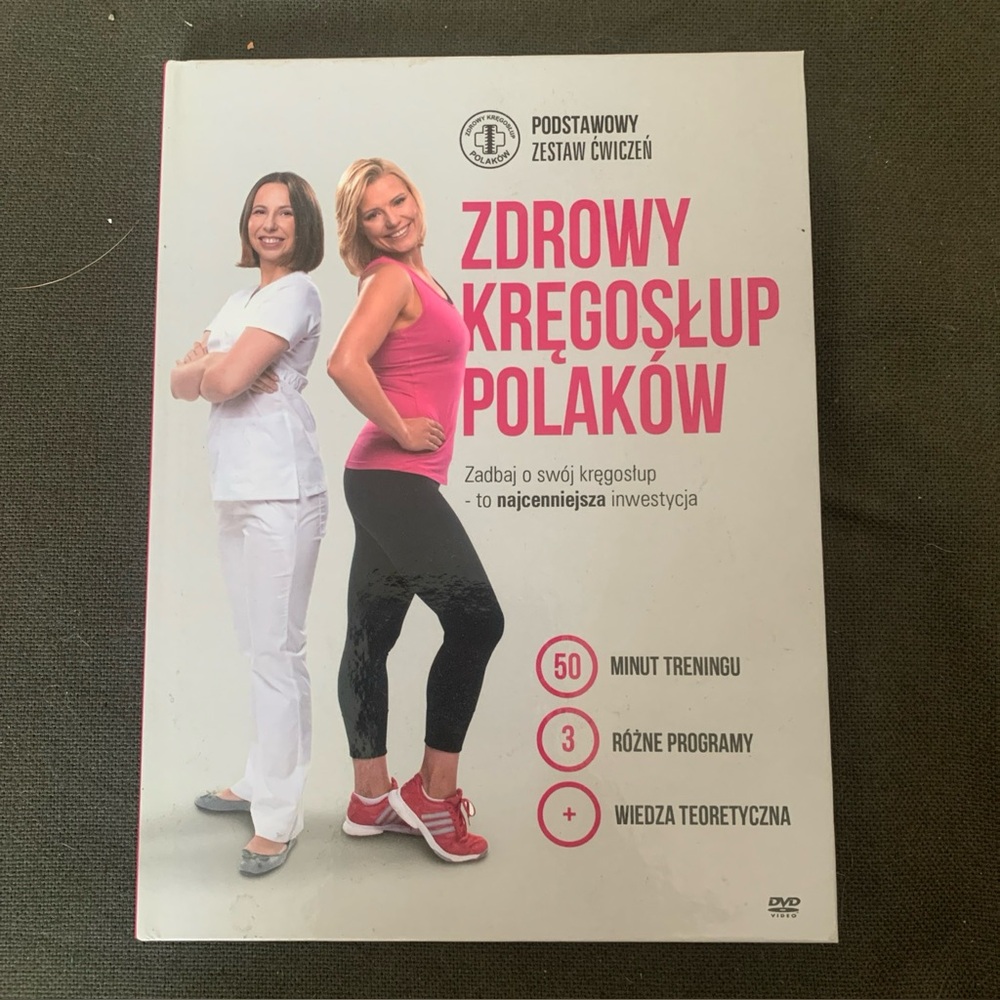 Zdrowy Kręgosłup Polaków Podstawowy Zestaw Ćwiczeń DVD z Małą Książeczką